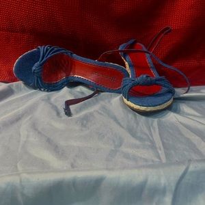 Regis Deep Blue Washe. Naturalizer brand.